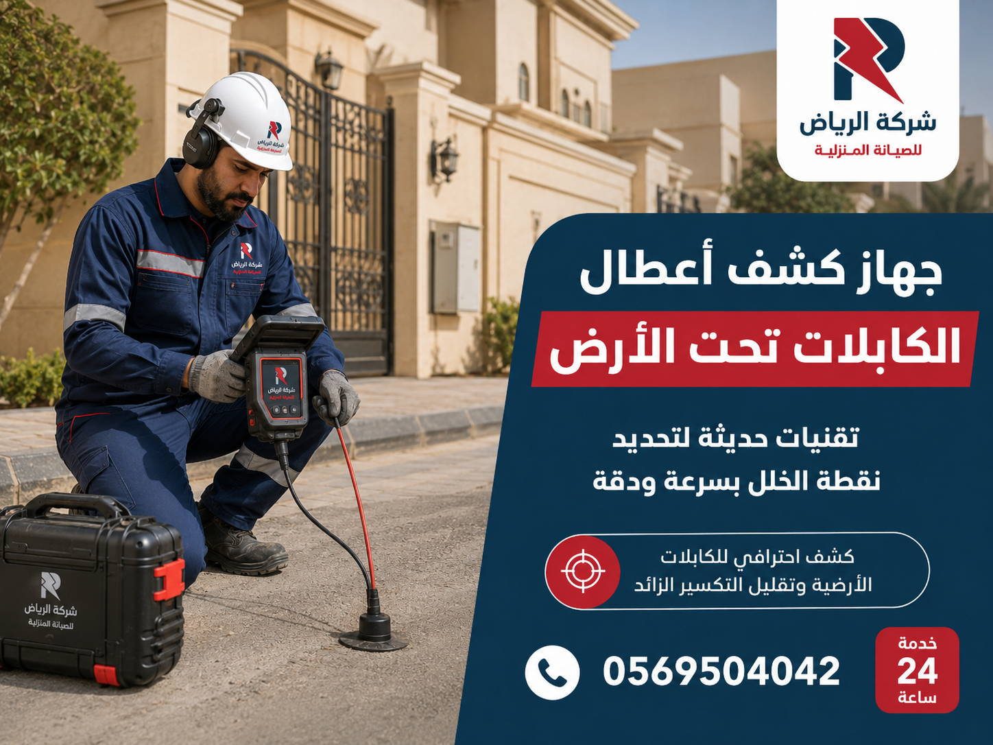 جهاز كشف أعطال الكابلات تحت الأرض ضمن الصيانة الدورية
